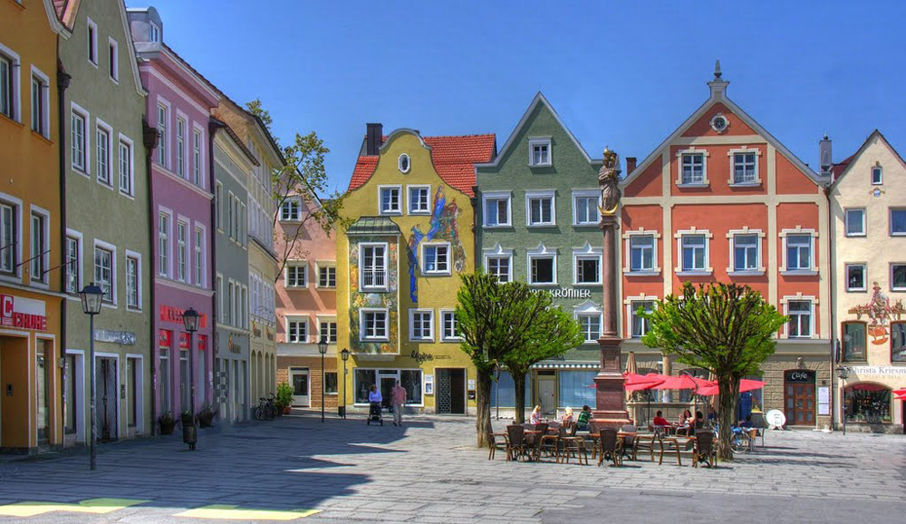 Weilheim Fußgängerzone vor Ort